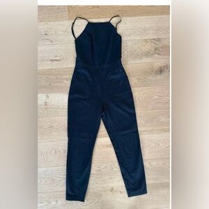 Reformation Black Jumpsuit